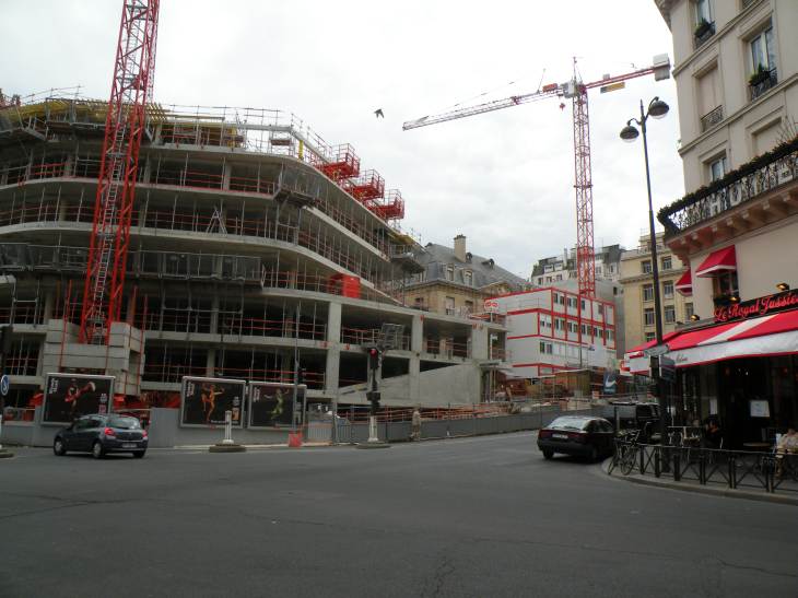 chantier d'immeuble, rue du Cardinal Lemoine
